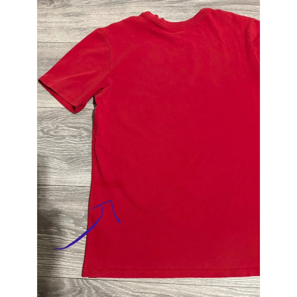 Jordan Dri-FIT Jumpman Logo Graphic T-Shirt Mens Small Red Short Sleeve Tee